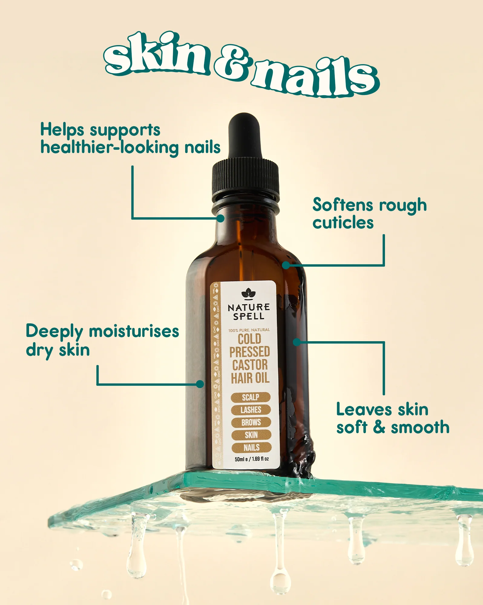 Nature Spell Cold Pressed Castor Hair Oil - Image 8